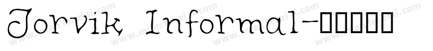 Jorvik Informal字体转换
